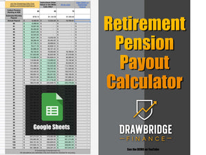 
                  
                    Retirement Pension Payout Calculator- Retirement Planning Spreadsheet
                  
                